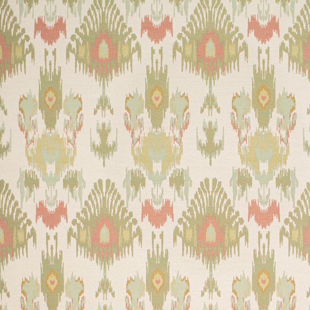 Garden - Green Abstract Geometric,global Upholstery Fabric 54 Inches"